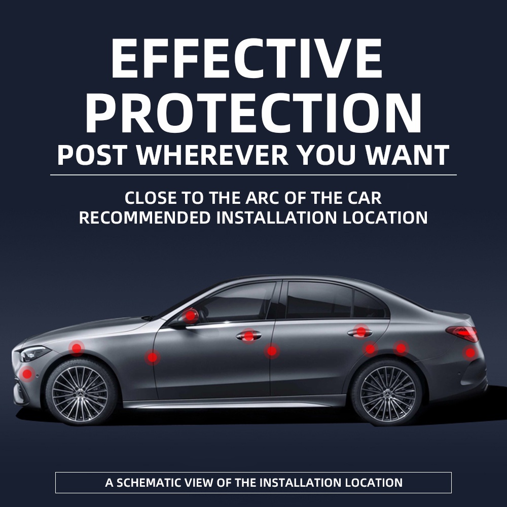 Bộ 4/8 Miếng Dán Tay Cầm Cửa Xe Hơi Bằng Silicon Chống Trầy Cho Toyota GR GAZOO Racing