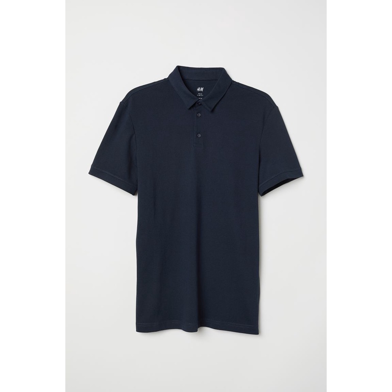 Áo polo nam navy HM H&amp;M fom to_ hàng chính hãng authentic