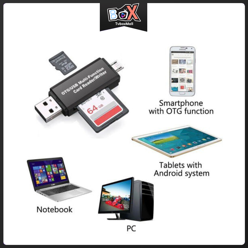 Đầu Đọc Thẻ Nhớ Micro Usb Otg Sang Usb 2.0