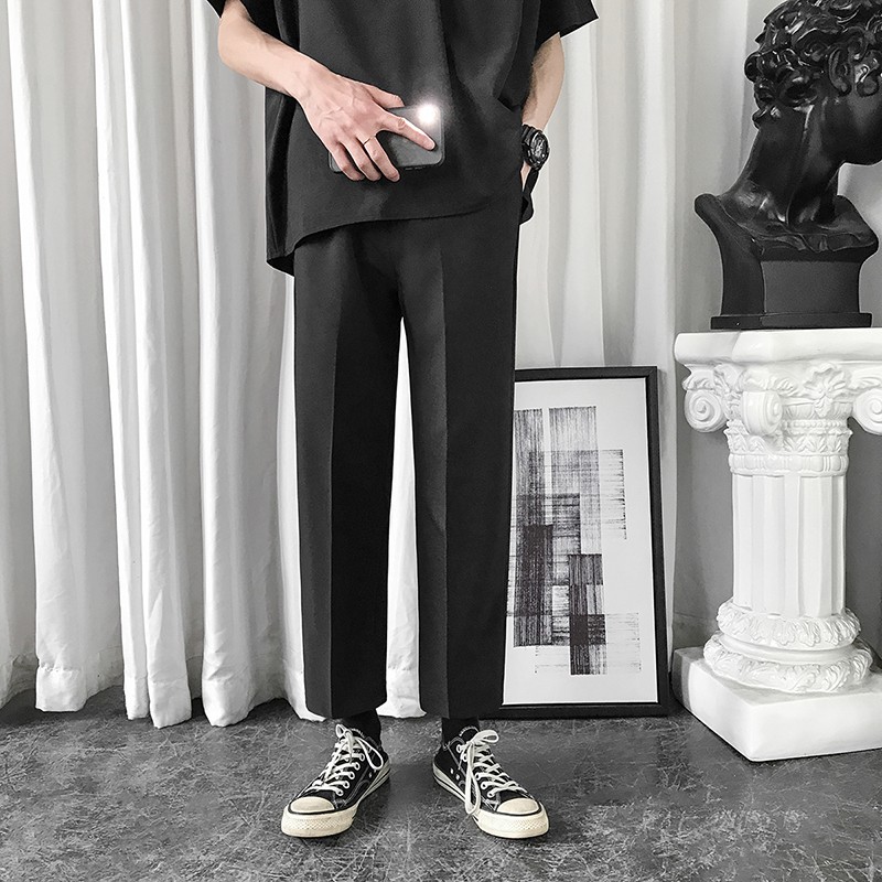 Quần Tây Baggy vải mềm Nam Ống Suông Basic Lưng Cài Dáng Hàn Quốc Thanh Lịch Thời Trang ZENKODLMEN JOGGER NAM 9000063