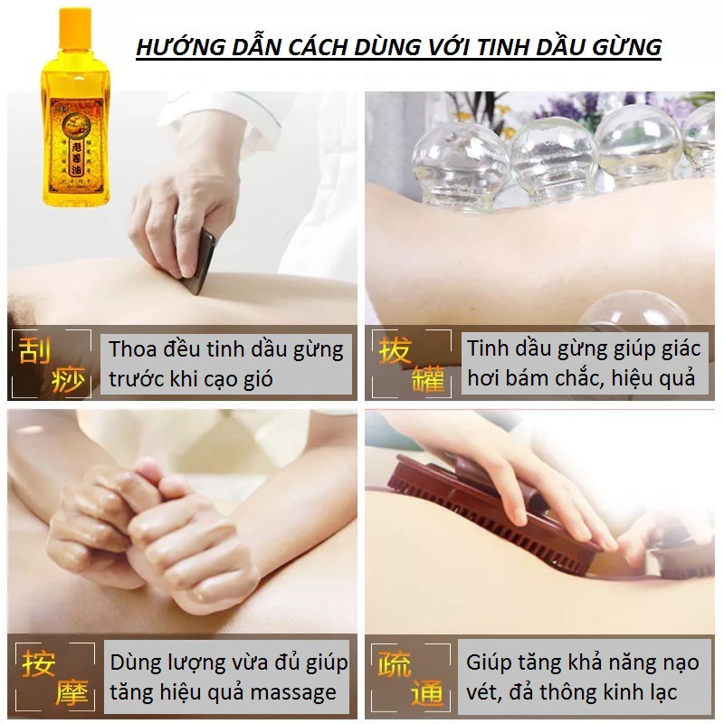 ✈️[Freeship] Tinh dầu Gừng massage body [Massage spa]