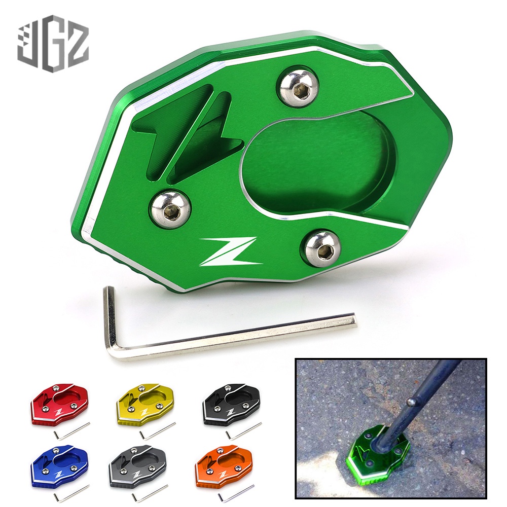 for Kawasaki Z1000 /XS Z800 Z900 Z900Rs Z650 ZX10R Motorcycle Modified Edge Support Plus Size Side Stand Pad Enlarger