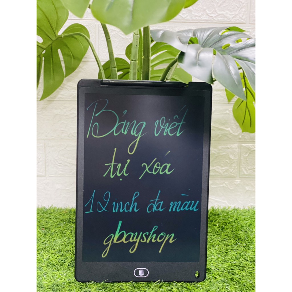 Bảng viết, bảng vẽ điện tử thông minh tự động xóa cho bé 12 inch.