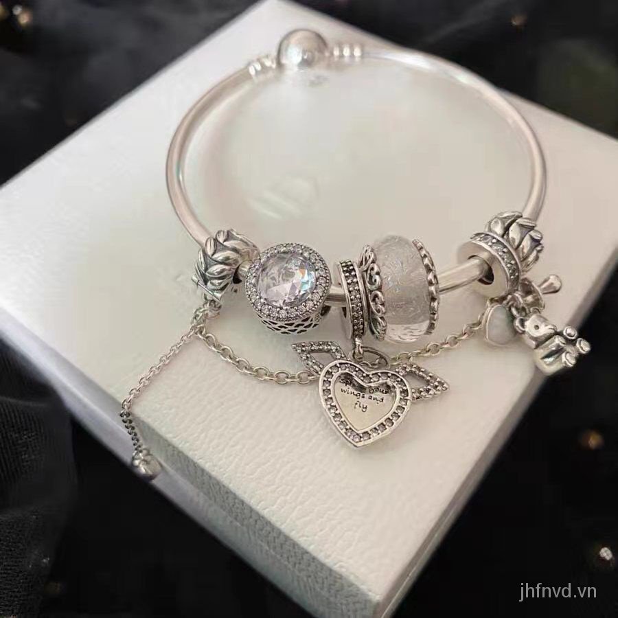 Vòng tay Pandora mạ bạc 925 mặt hình dream catcher thời trang nữ