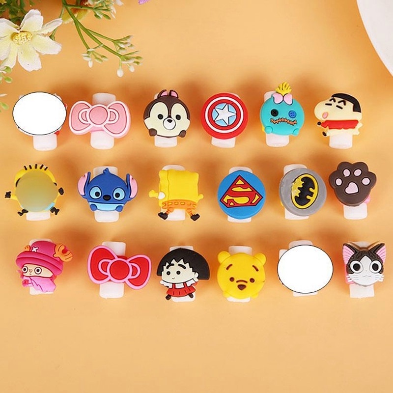 DISNEY 1 Vỏ Bảo Vệ Dây Cáp Sạc USB Chống Đứt Dành Cho IPhone Android Ốp