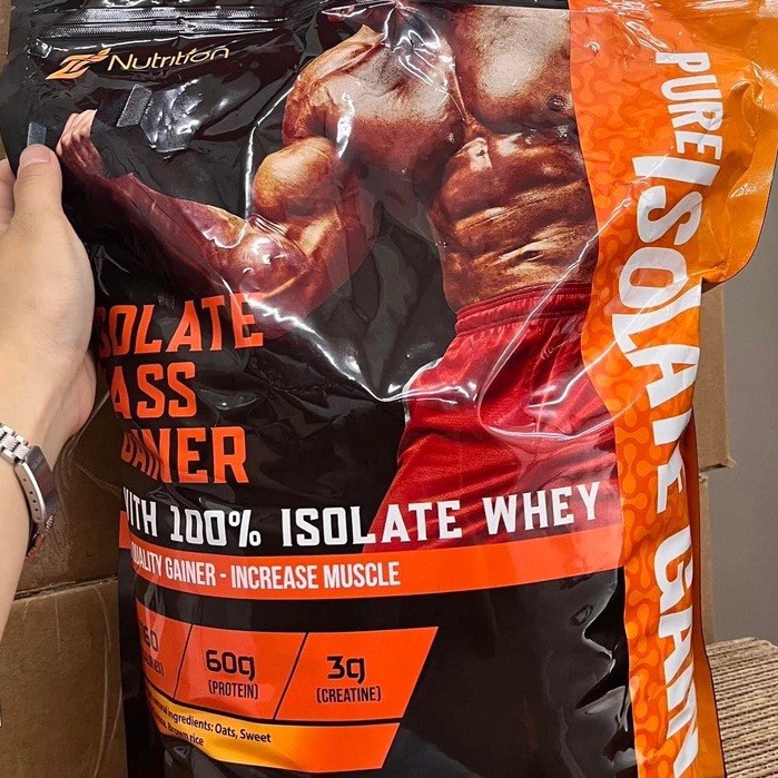 Sữa tăng cân ZMass Mass Gainer Isolate Protein, Mass tăng cân, hàm lượng protein cao, Túi 12lbs
