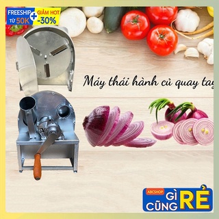 Máy thái lát quay tay, máy thái hành củ có nắp