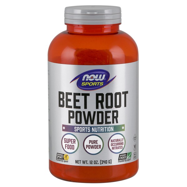 Thực phẩm bảo vệ sức khỏe Now sports beet root powder bù khoáng, thanh lọc phổi - tăng độ bền thể lực hộp 340 Gram
