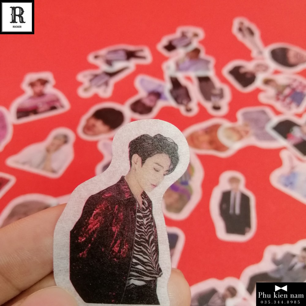 Sticker PVC BTS 39 Hình ST095 - Stickers Chống nước Dán Mũ bảo hiểm Vali Laptop Điện thoại Dán xe