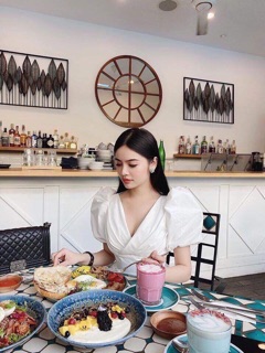 ĐẦM XOÈ TAY PHỒNG ĐAN DÂY LƯNG