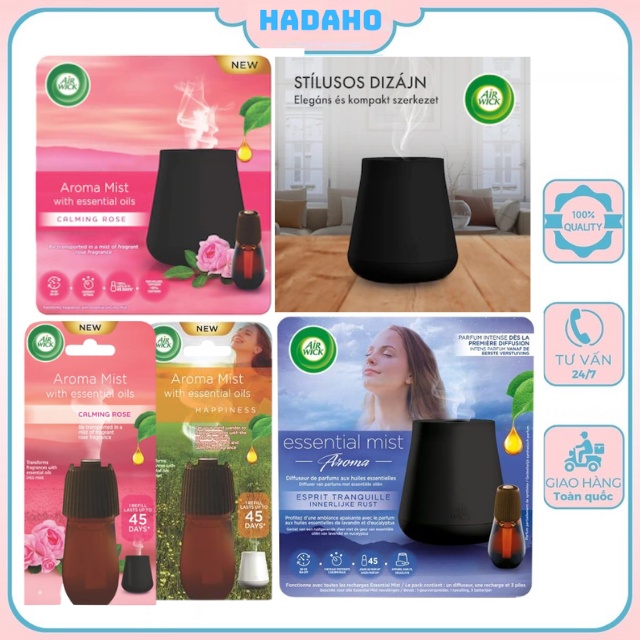 Máy xông tinh dầu Air Wick Aroma Mist hương tinh dầu, chạy pin, Hàng Đức
