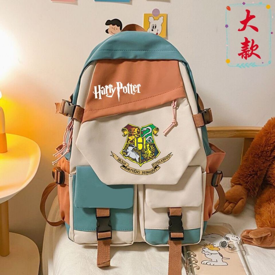 ♛Ba Lô Thời Trang Hàn Quốc In Hình Logo Phim Harry Potter Độc Đáo