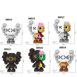Bộ lắp ghép NANO BLOCK KAWS Chaoli 38012-38017 mini 9.5cm