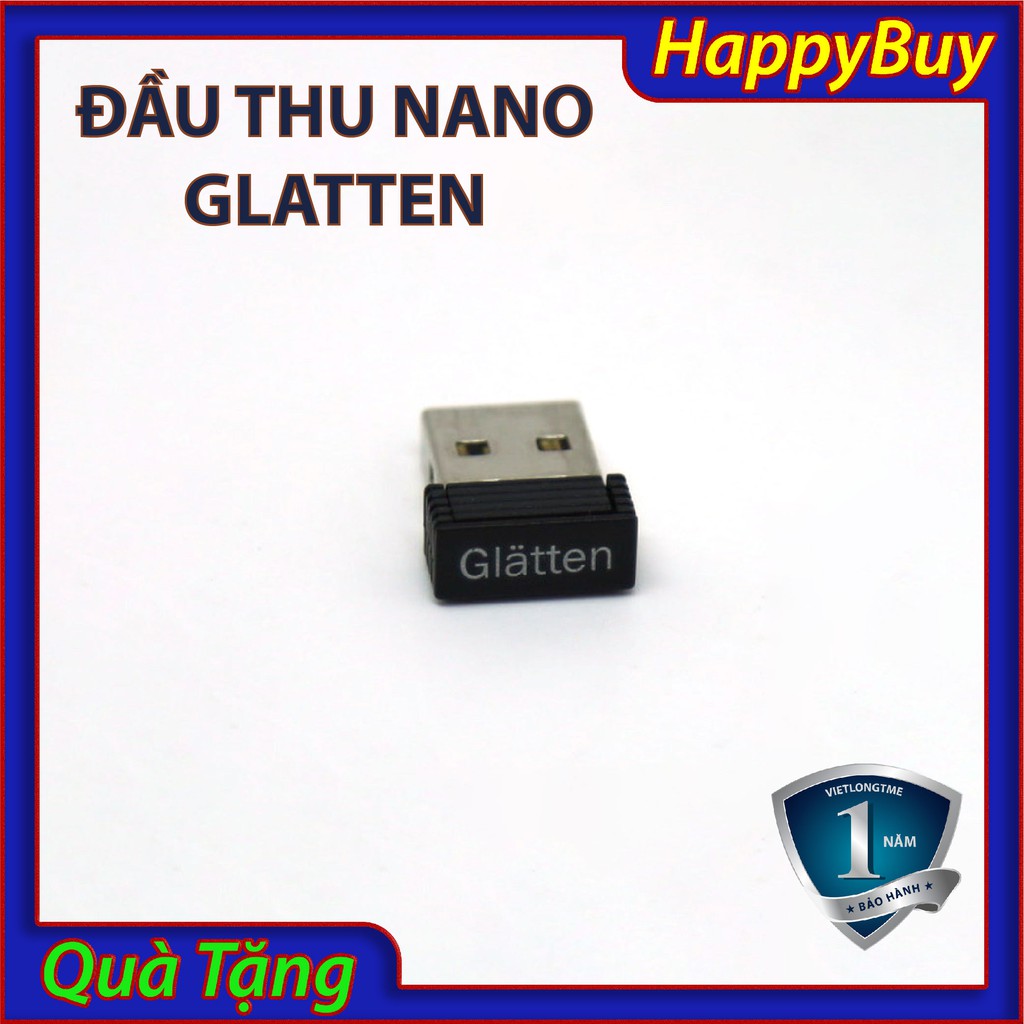 Đầu thu USB Nano Dành Cho Chuột Không Dây Glatten V-161N V-162N V-168 Bàn Phím K-186