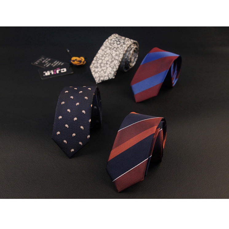 Cà vạt EFAN họa tiết kẻ sọc chấm bi nhiều mẫu tùy chọn bản rộng 6cm thời trang thanh lịch dành cho nam