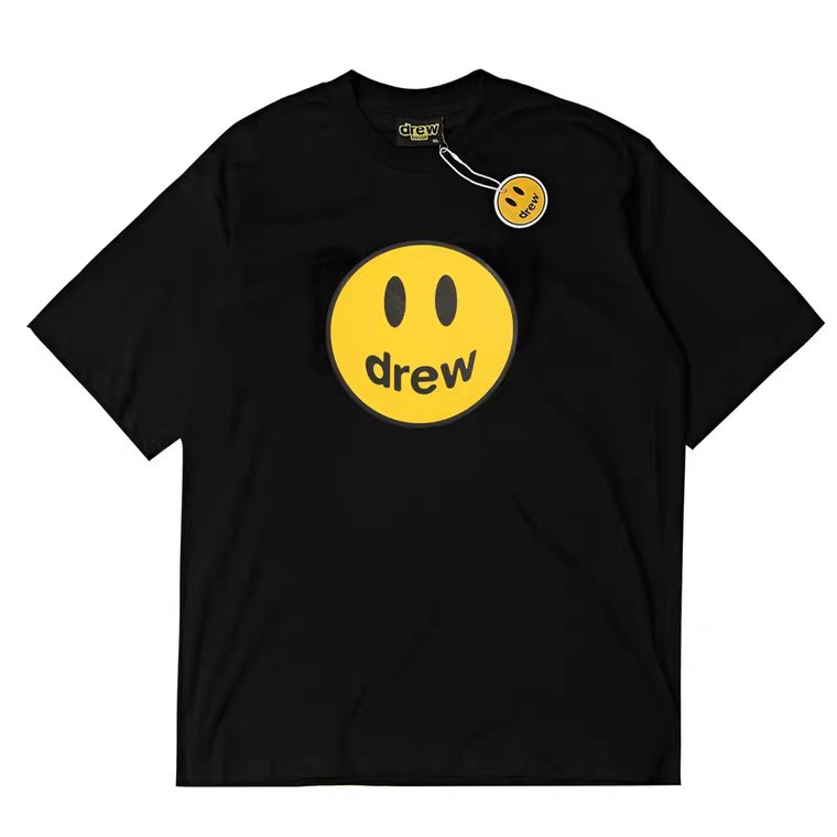 Áo thun Nam, Nữ Unisex Drew House mặt cười Basic, phông tay lỡ oversize form rộng, chất liệu 100% cotton cao cấp | BigBuy360 - bigbuy360.vn