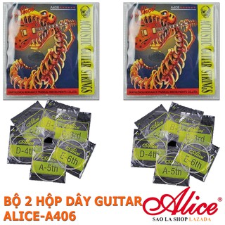 Bộ 2 hộp dây đàn Guitar Acoustic Alice-A406 (2 hộp 12 dây)