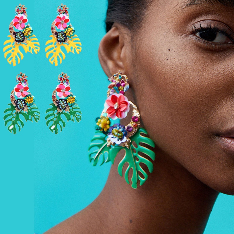 Bông Tai Hình Hoa Lá / Rùa Thời Trang Cho Nữ