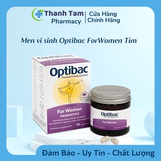 Men vi sinh OptiBac Tím Probiotics hỗ trợ viêm phụ khoa của Anh.