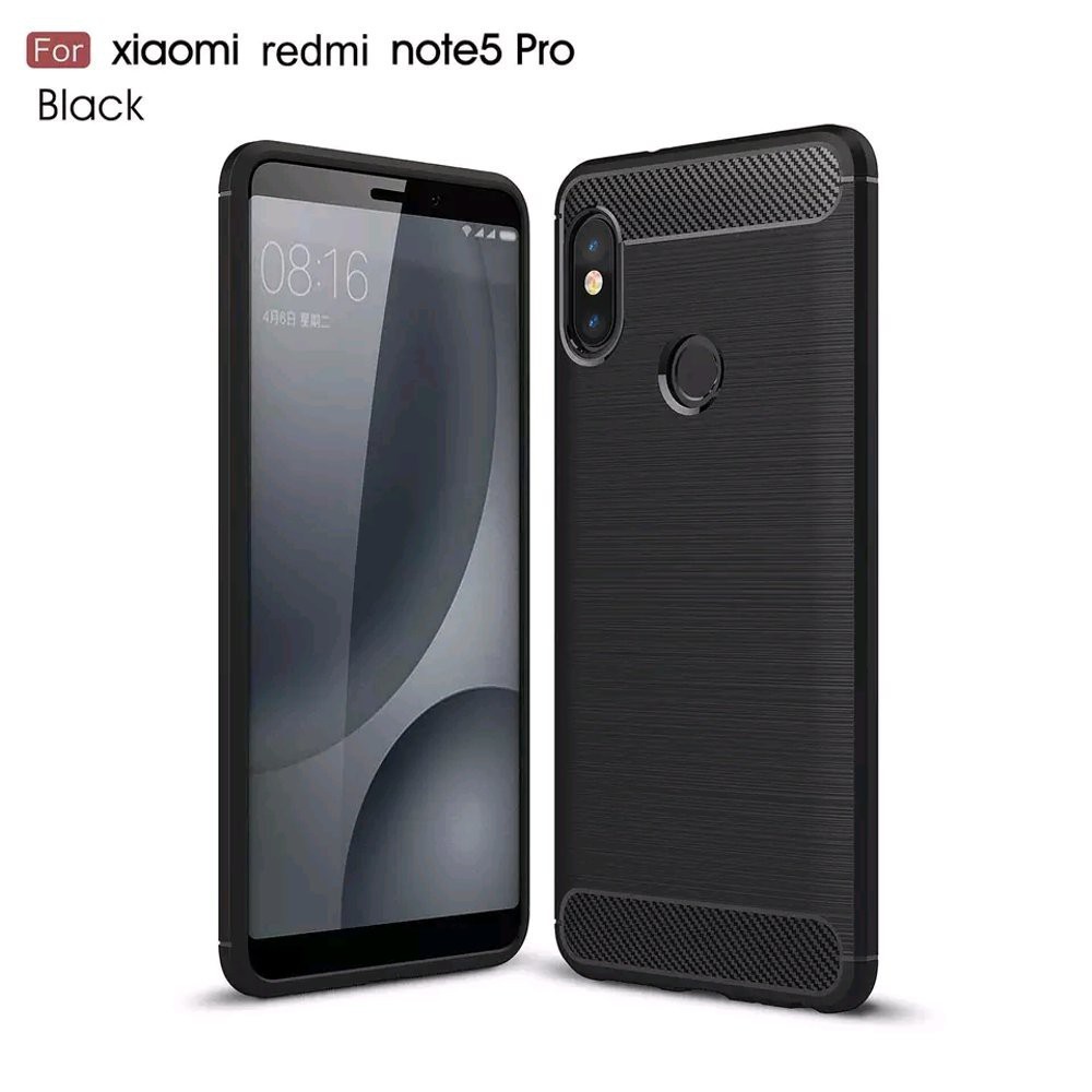 Ipaky Ốp Điện Thoại Sợi Carbon Cho Xiaomi Redmi Note 5 Pro