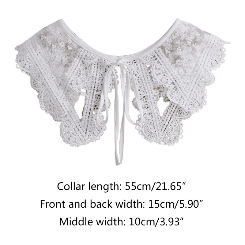 Cô áo giả chống nắng họa tiết hoa vải ren có thể tháo rời mini thiết kế thời trang | BigBuy360 - bigbuy360.vn