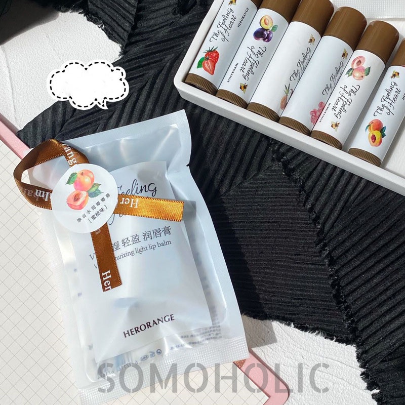 Son Dưỡng Herorange Nội Địa Trung Có Màu Mẫu Mới Mềm Mượt Cấp Ẩm Môi Somoholic SM25