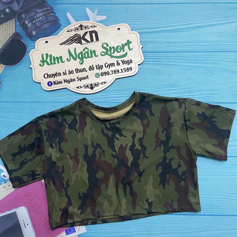 Áo Croptop Nữ Form Rộng Tập Thể Thao Gym Yoga Zumba KNSPORT  1769