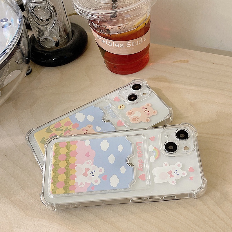 Ốp lưng IPhone  trong túi đựng thẻ ảnh lucky day 6/6s/6plus/6splus/7/7plus/8/8plus/xs/11/12/13/14/pro/max/plus/promax TT