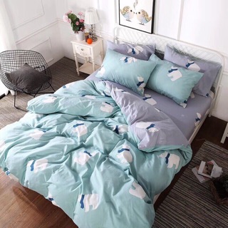 Bộ chăn ga cotton 6s