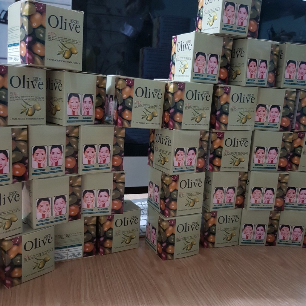 Kem Olive Korea - Dưỡng Trắng Da & Mờ Thâm Nám