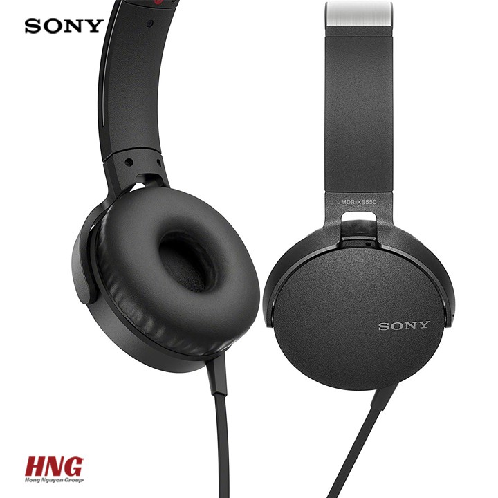 Tai nghe có dây Extra Bass Sony MDR-XB550AP - Hàng phân phối trực tiếp chính hãng - Bảo hành 1 năm toàn quốc