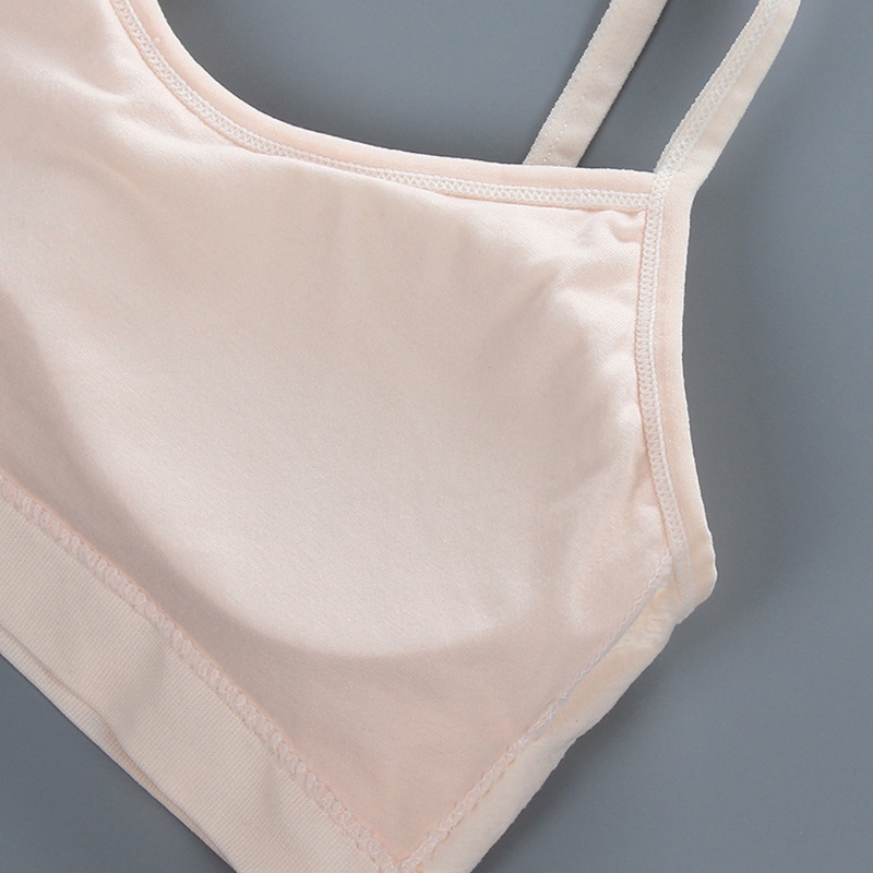 Haha Puberty Áo Ngực Thể Thao Bằng Cotton Dây Có Đệm Tháo Rời Họa Tiết Hình Học / Chữ Cái Cho Nữ