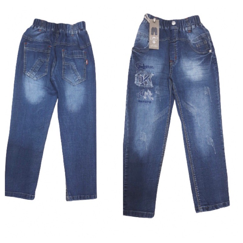 Quần Jeans Dài Rách Nhẹ 32kg-47kg