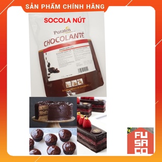 Socola (Chocolate) nút ĐEN Grand Place Puratos [Túi 100g)