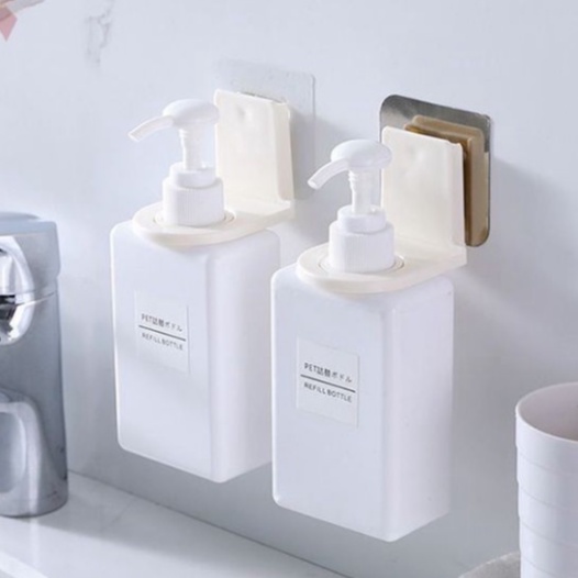 Móc Treo Dầu Gội Đầu , Móc Treo Cổ Chai Sữa Tắm Dán Tường Nhà Tắm Nhà Bếp