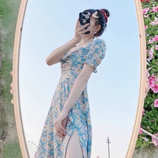 ĐẦM MAXI HOA XẺ TÀ