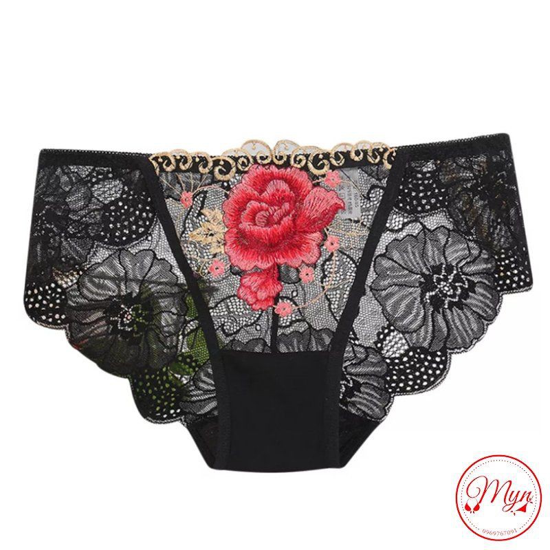 [SEXY QUẦN LÓT REN CAO CẤP THÊU HOA HỒNG QUYẾN RŨ SEXY | BigBuy360 - bigbuy360.vn