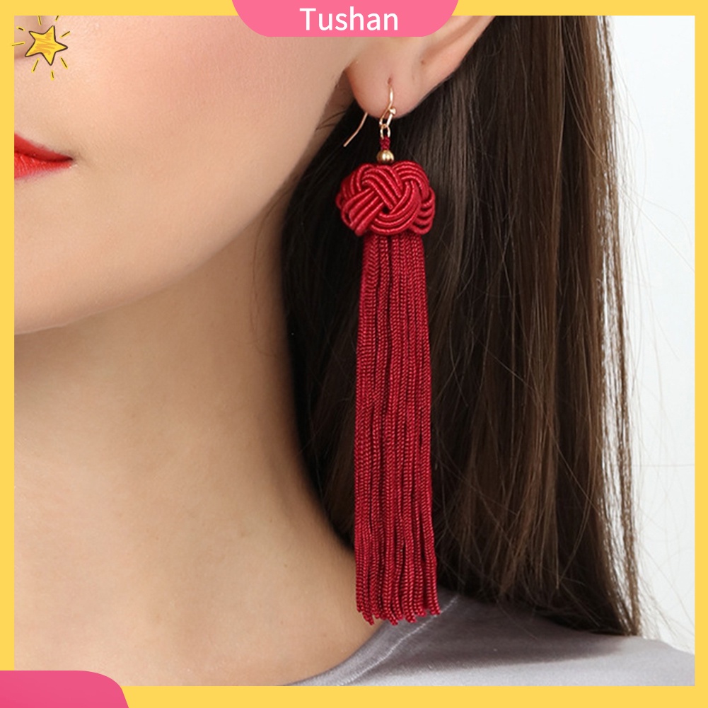 Khuyên tai phối tua phong cách Bohemian cổ điển dành cho nữ