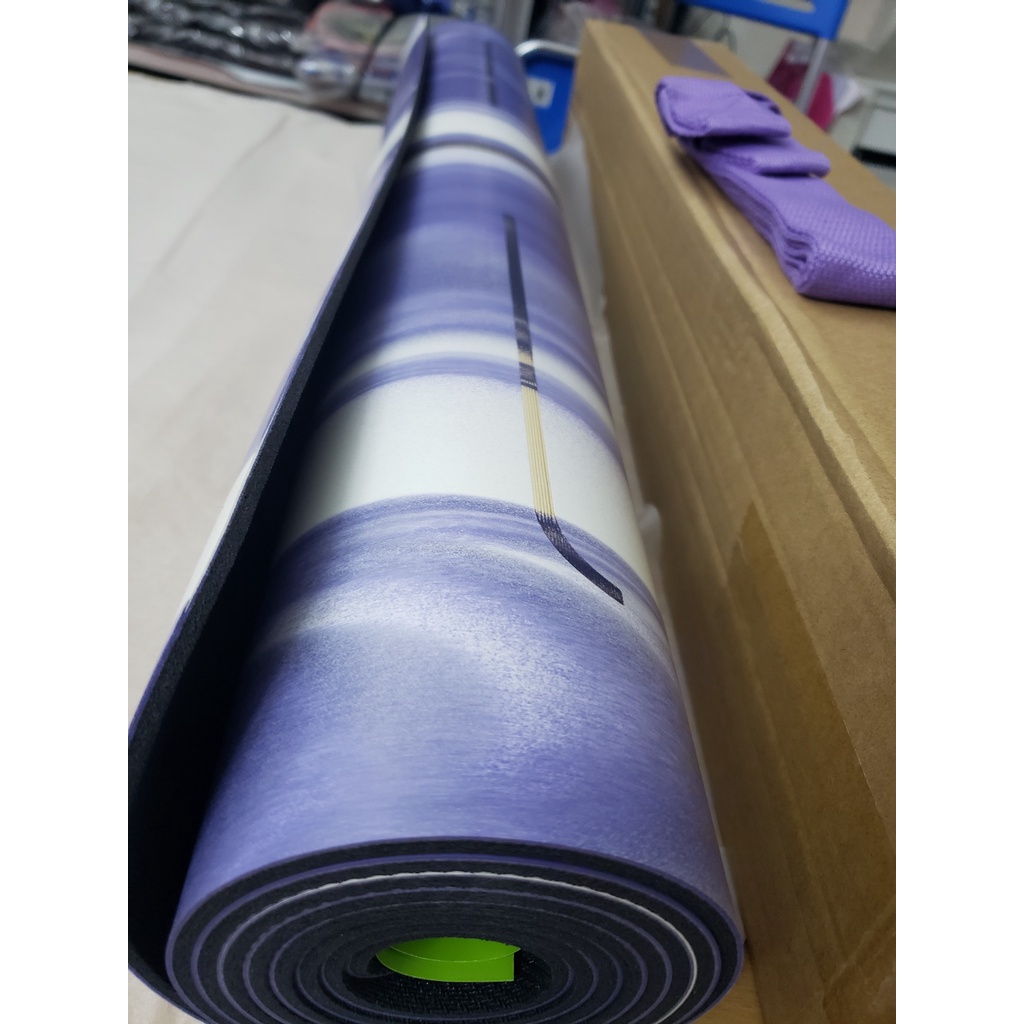 Thảm Yoga Vân Mây Có Định Tuyến, Đẹp Độc Đáo, Cao Su Sinh Thái Phủ PU, Chống Trơn Trượt, Nhập Khẩu Đài Loan, Hãng beYoga