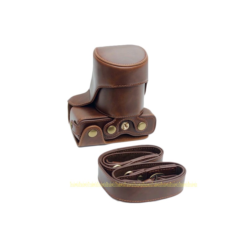 Túi da đựng máy ảnh sang trọng cho Canon EOS M10 kèm dây đeo