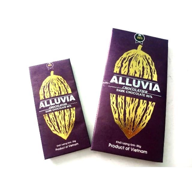 Socola đen Alluvia 85% cacao