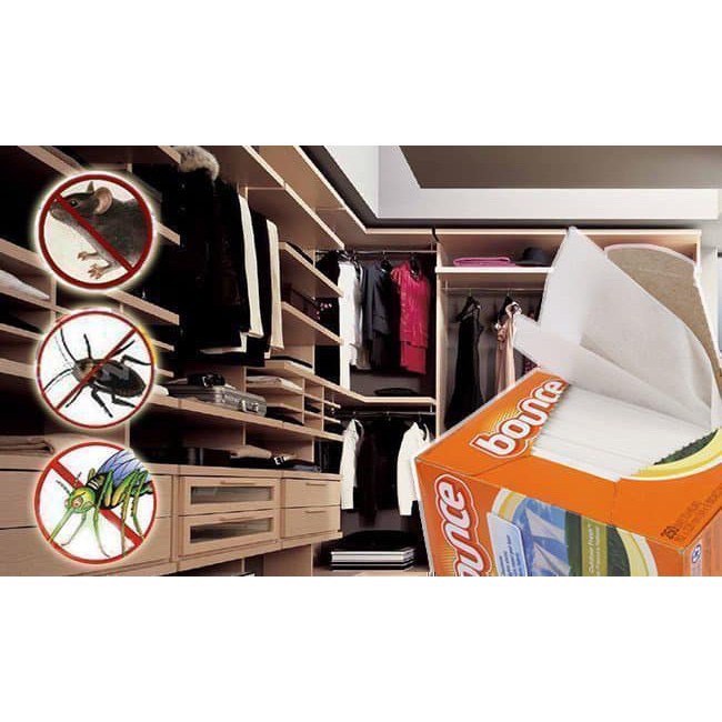 Giấy thơm quần áo Bounce của Mỹ - lẻ 1-10 tờ (mùi thơm như nước hoa)