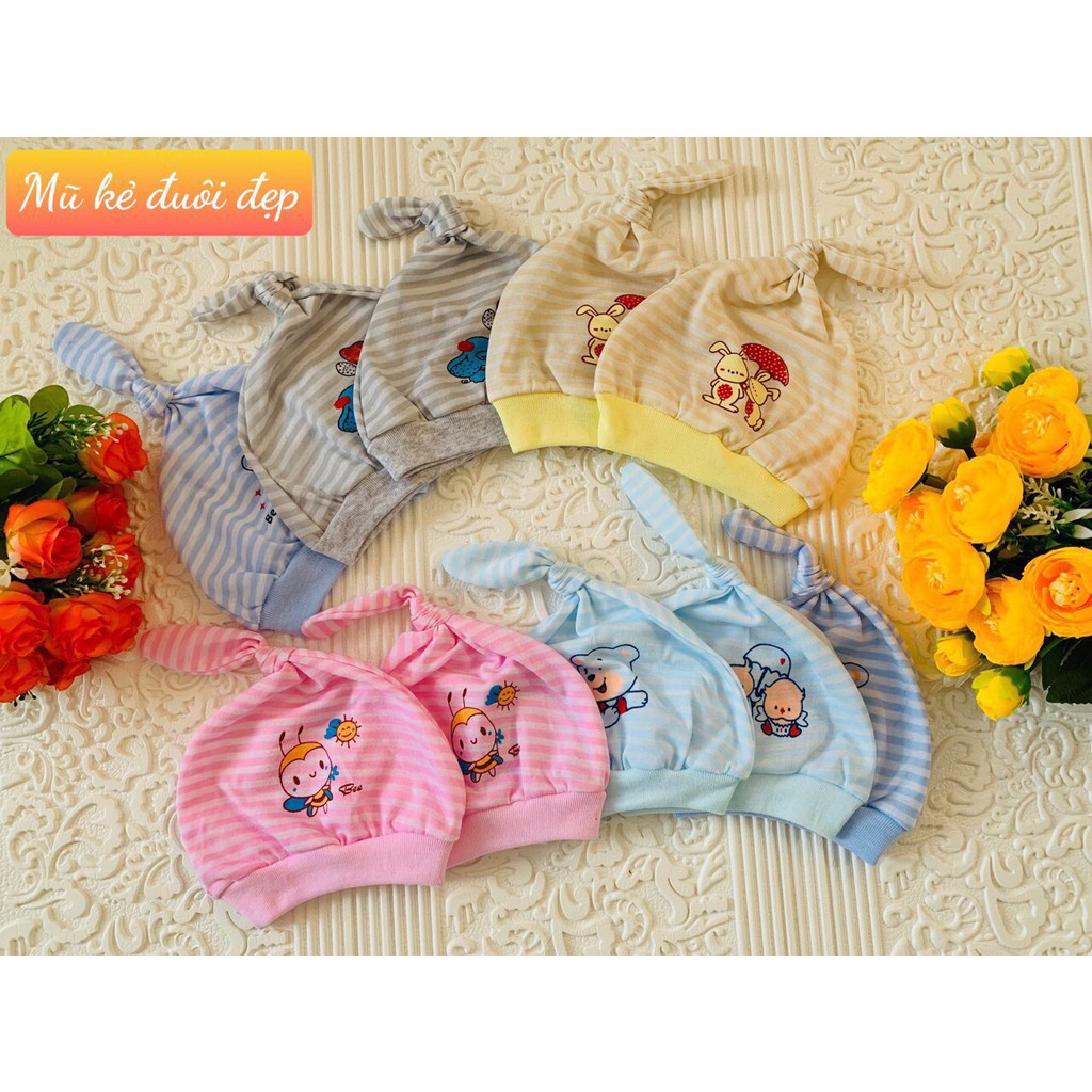 Mũ đuôi cho bé bé cực xinh xịn xò chất cotton hoặc nỉ
