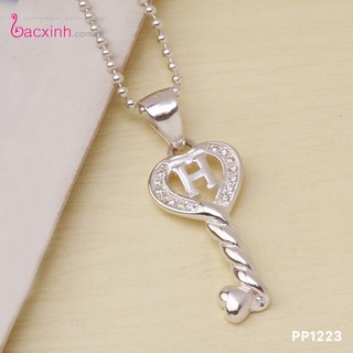 Dây chuyền bạc Ý 925 Bạc xinh Huệ Ngân - Chìa khóa trái tim PP1223-BDC