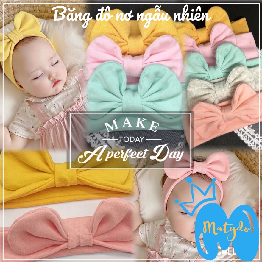 Mũ nón băng đô Turban cho trẻ nơ đội đầu cho bé gái tuban mùa hè 0 đến 2 tuổi