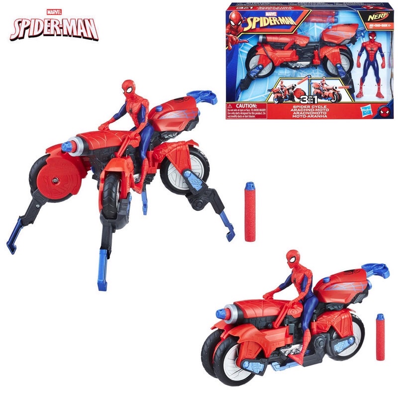 Xe mô tô người nhện Spiderman 3 trong 1 của Hasbro