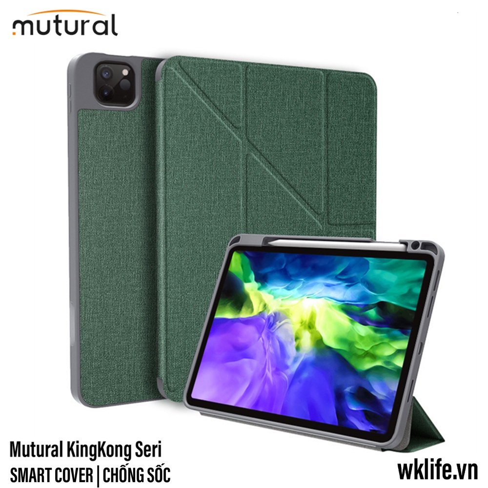 Bao Da Mutural KingKong Smart Case Có Khe Để Bút Mini 6 / Pro 11 2020 / M1 2021