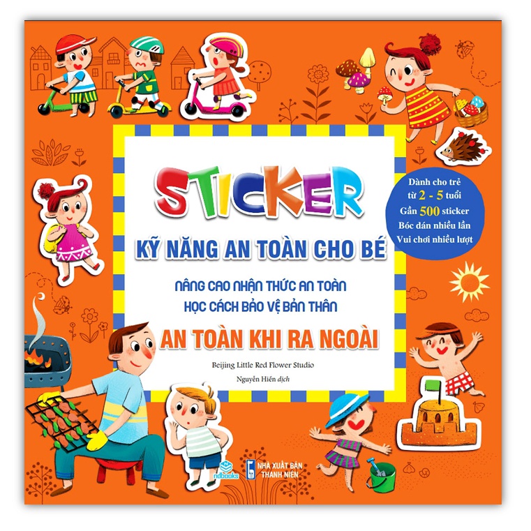 Sách - Sticker Kỹ năng an toàn cho bé - An toàn khi ra ngoài