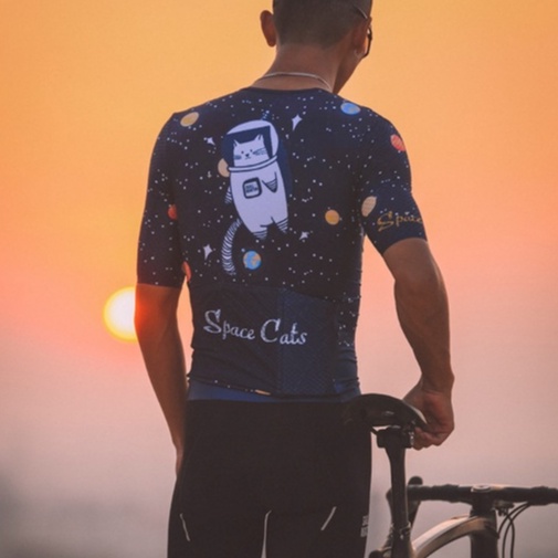Áo đạp xe ngắn tay Monton Spacecat Man