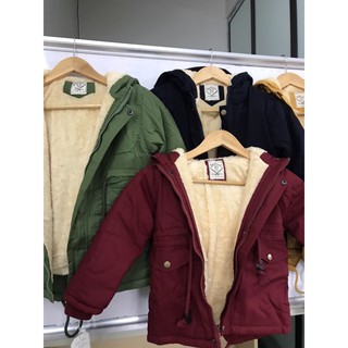 áo parka lót lông siêu ấm cho bé